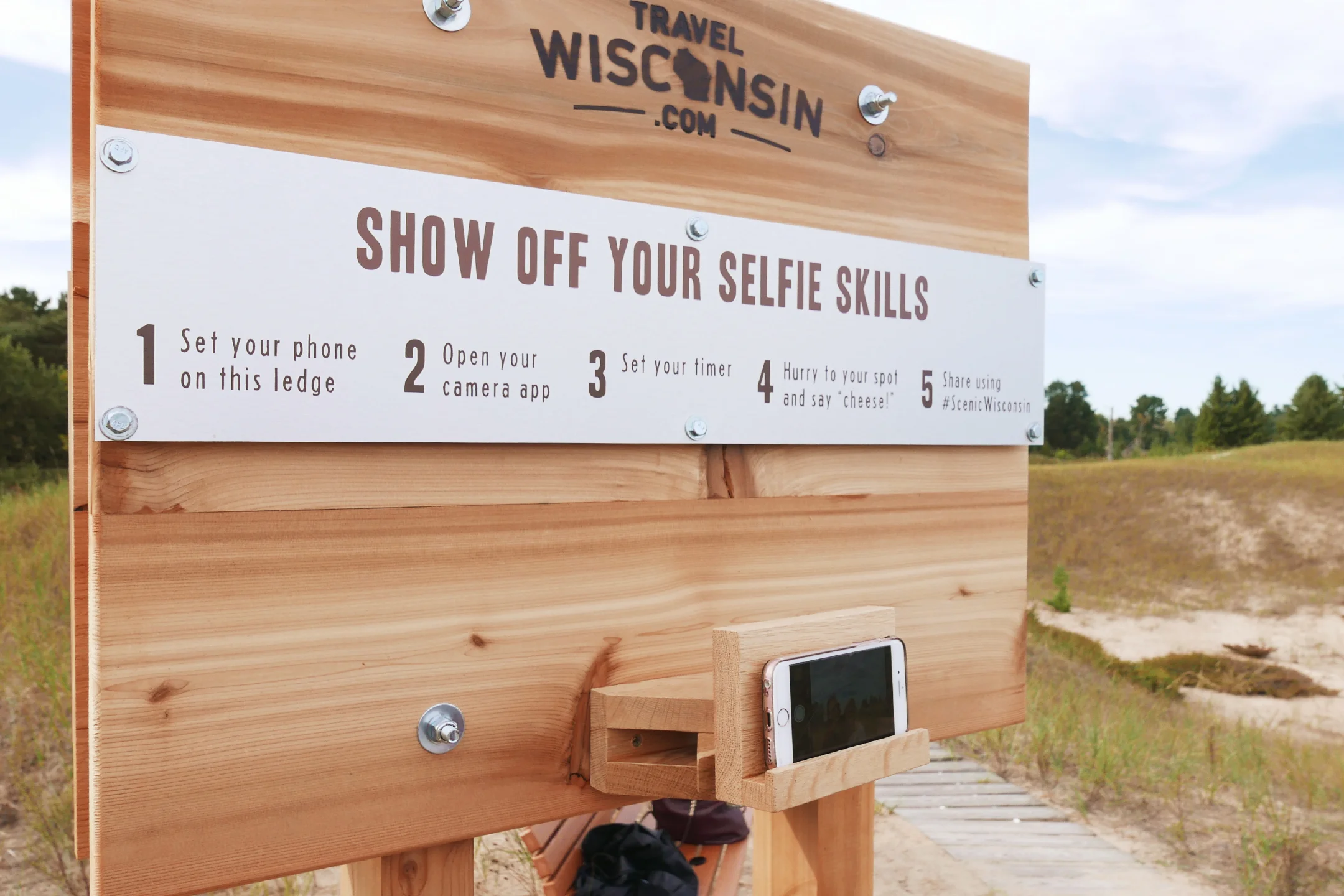 Travel Wisconsin Selfie Stand